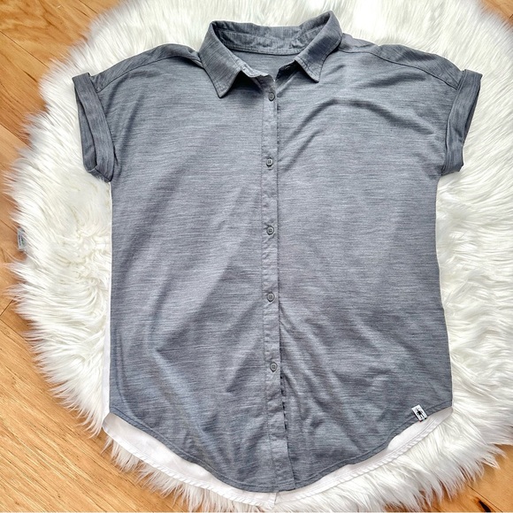 Smartwool Everyday Exploration Short Sleeve Merino Wool Blend Top Size Medium - Picture 2 of 9